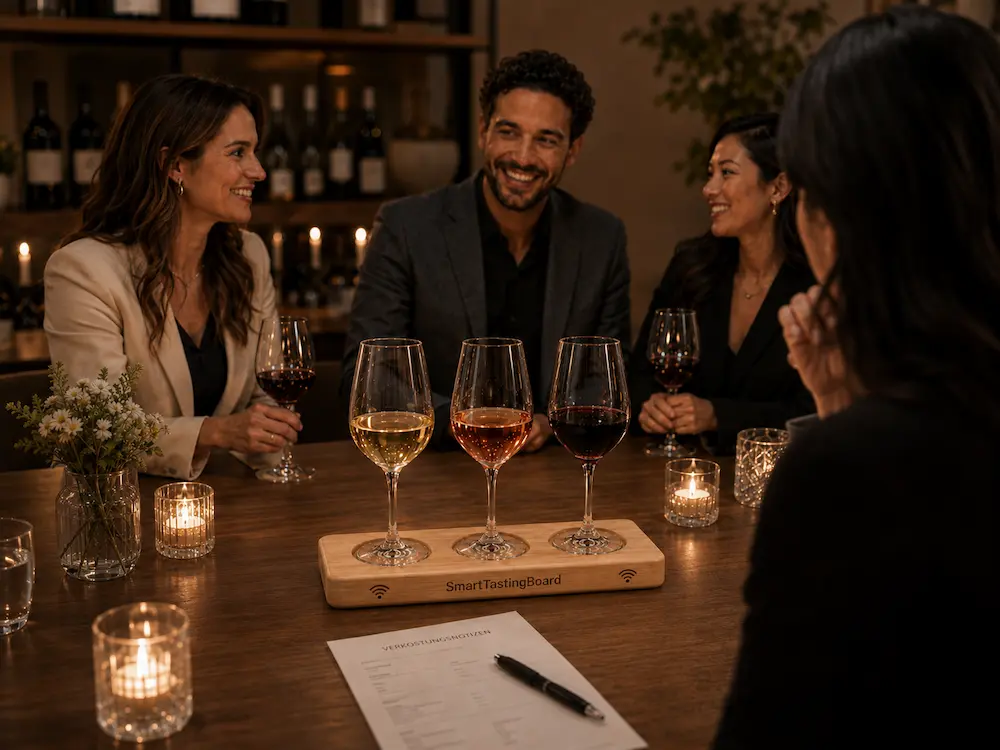 Gemeinsame Auswertung der Favoriten am Ende eines Tasting-Events